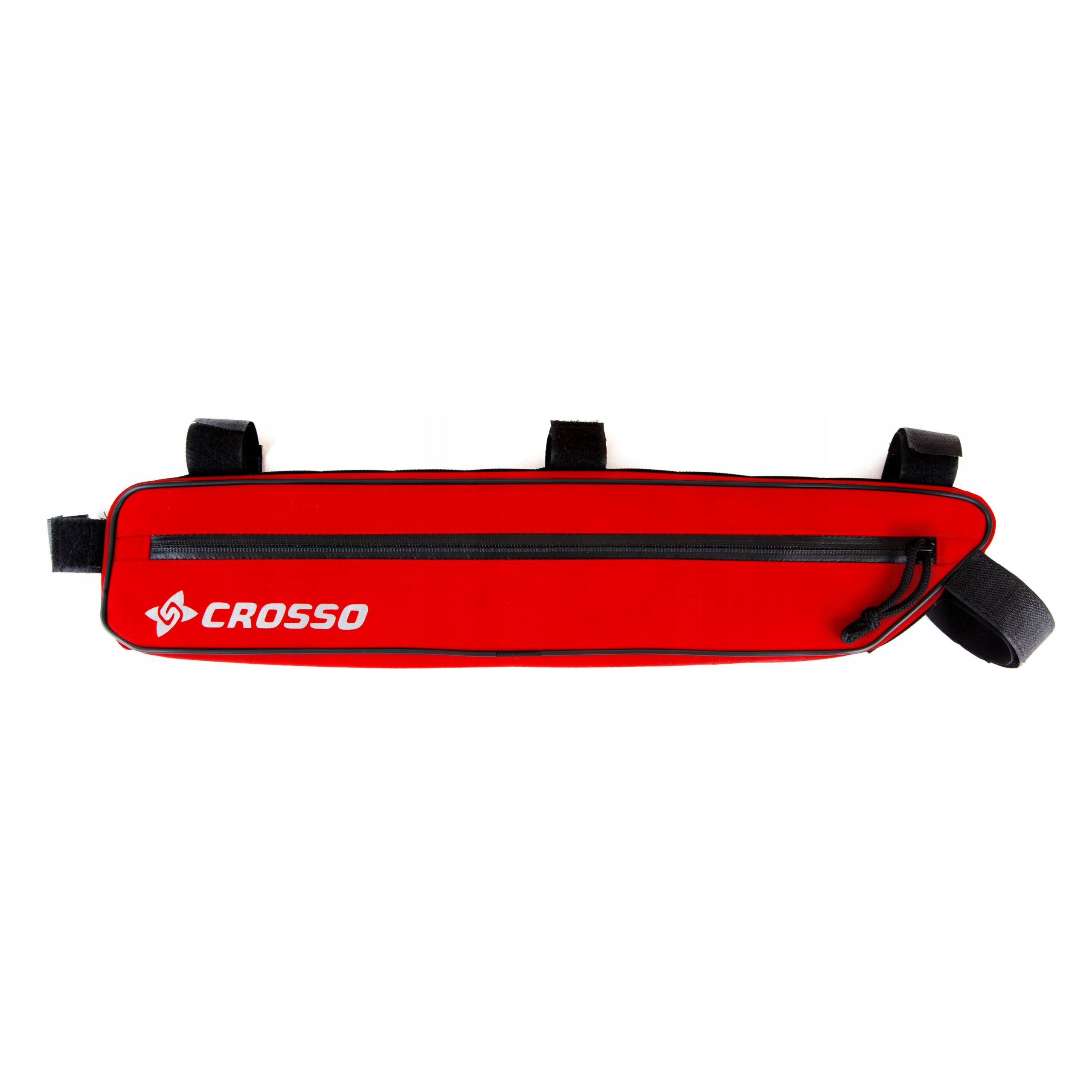 Sakwa rowerowa Crosso Zipper M czerwony kolor