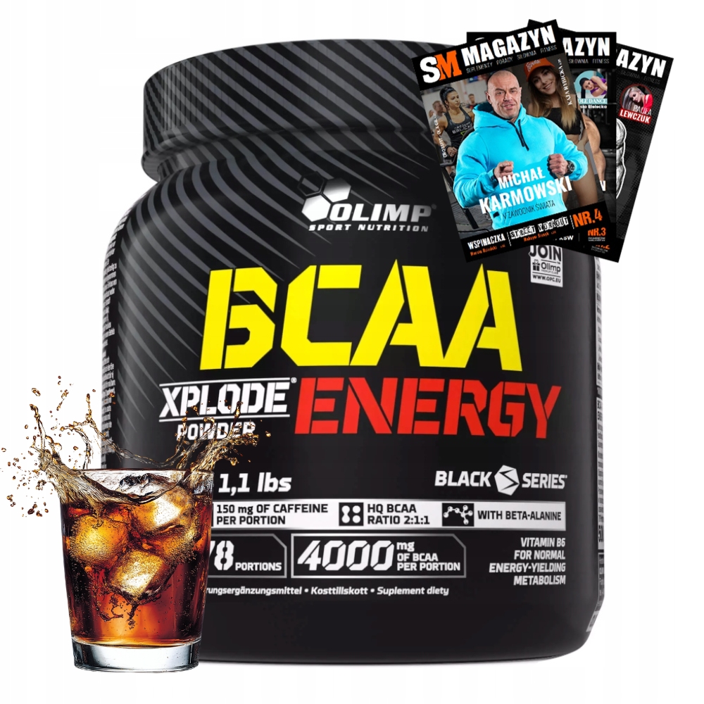 Olimp Bcaa Xplode Powder Energy 500 g Aminokyseliny Vytrvalost