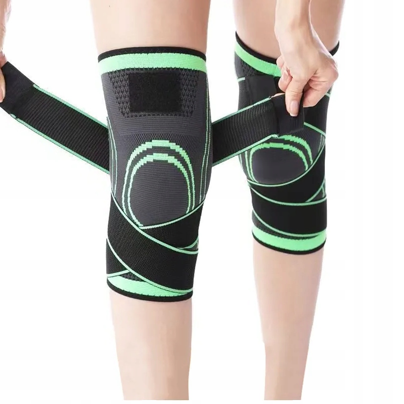 OPASKA ELASTYCZNA KOLANA ROZM. M UCISKOWY STABILIZATOR RZEPKI ŚCIĄGACZ Właściwości oddychające odprowadzające wilgoć