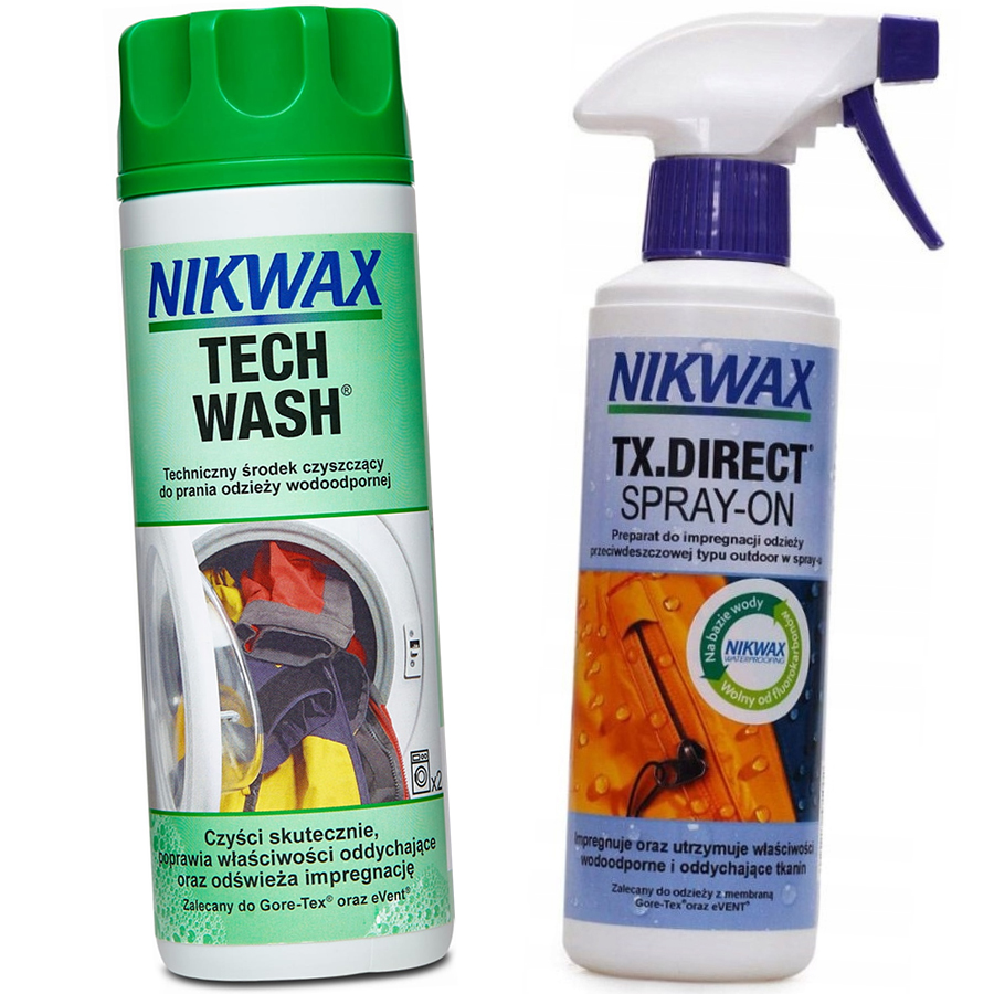 

Zestaw Nikwax Tech Wash+TX Direct Spray-On 2x300ml