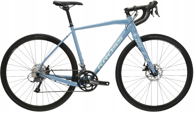Rower gravelowy Kross Esker 1.0 M(20") 28 niebieski/zielony połysk