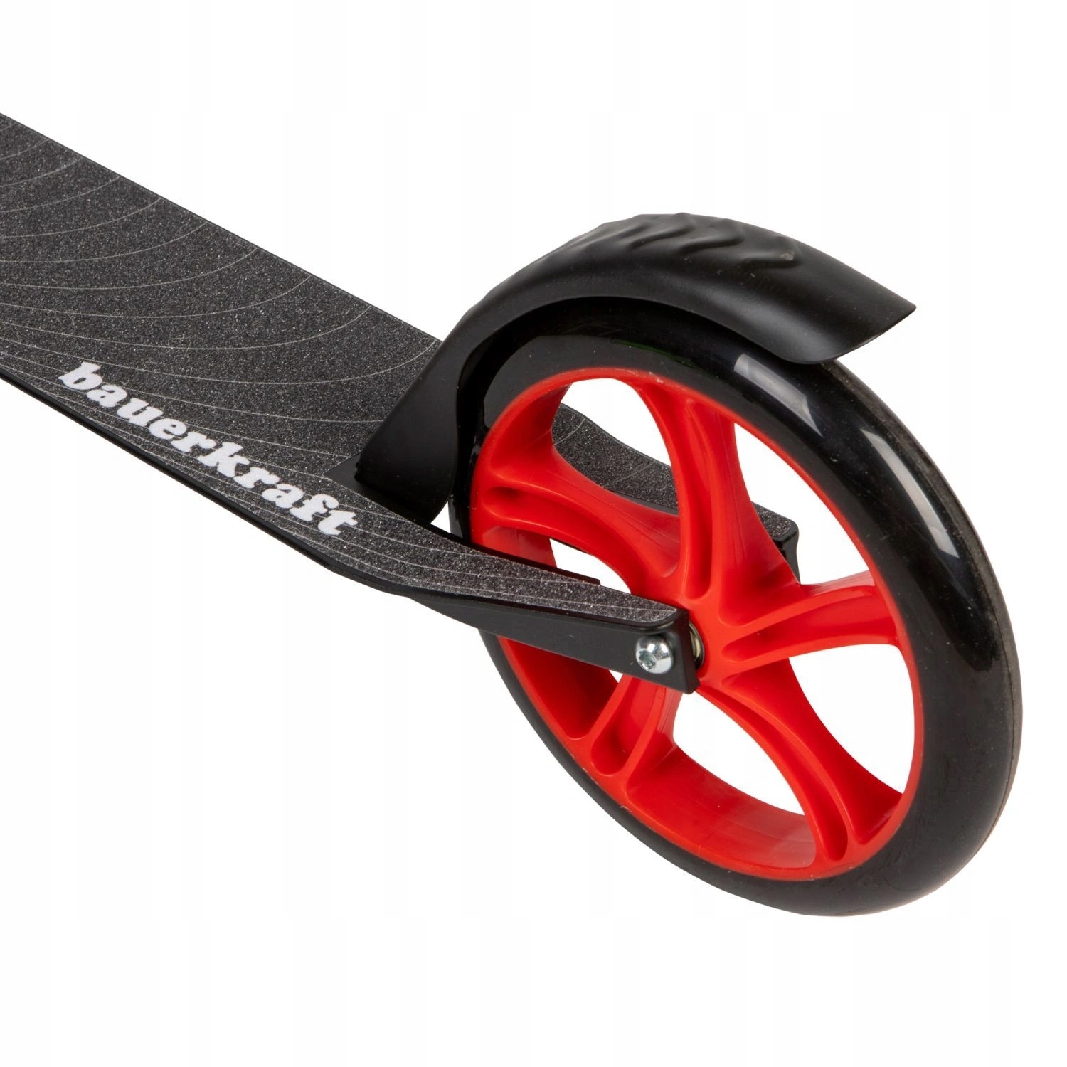 Duża składana hulajnoga 85,5 95,5 cm Bauerkraft czerwona