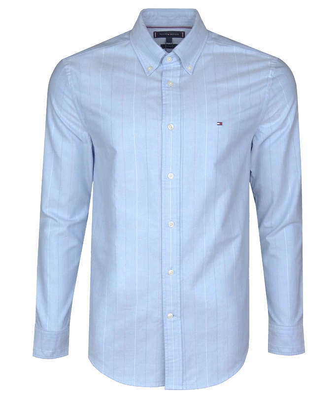 Tommy Hilfiger pánská košile s pruhy, modrá, XL