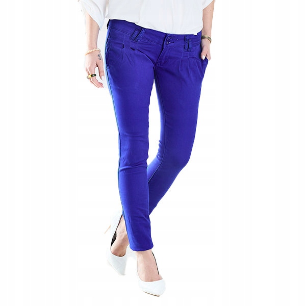 

0390-2 Blue Damskie Spodnie Niski Stan L 40
