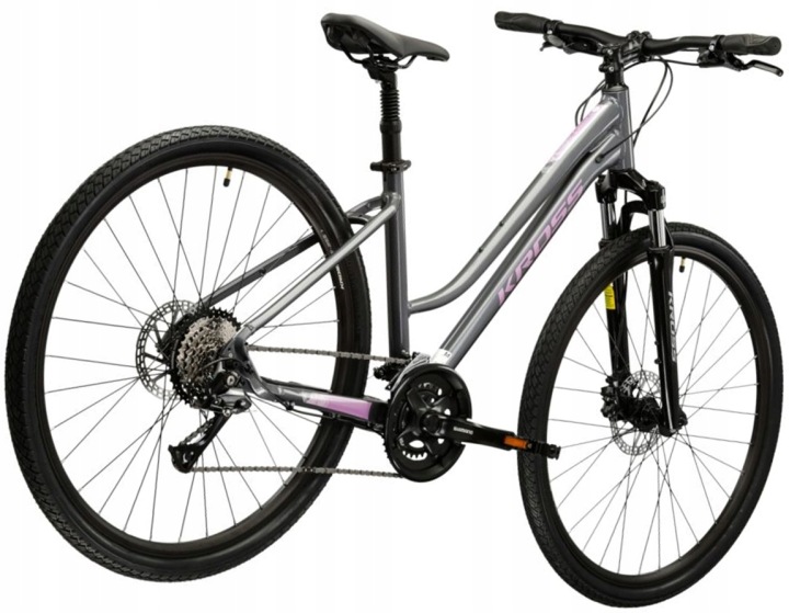 Rower crossowy Kross Evado 4.0 rama L 19 cali koło 28" szary róź 168-180cm