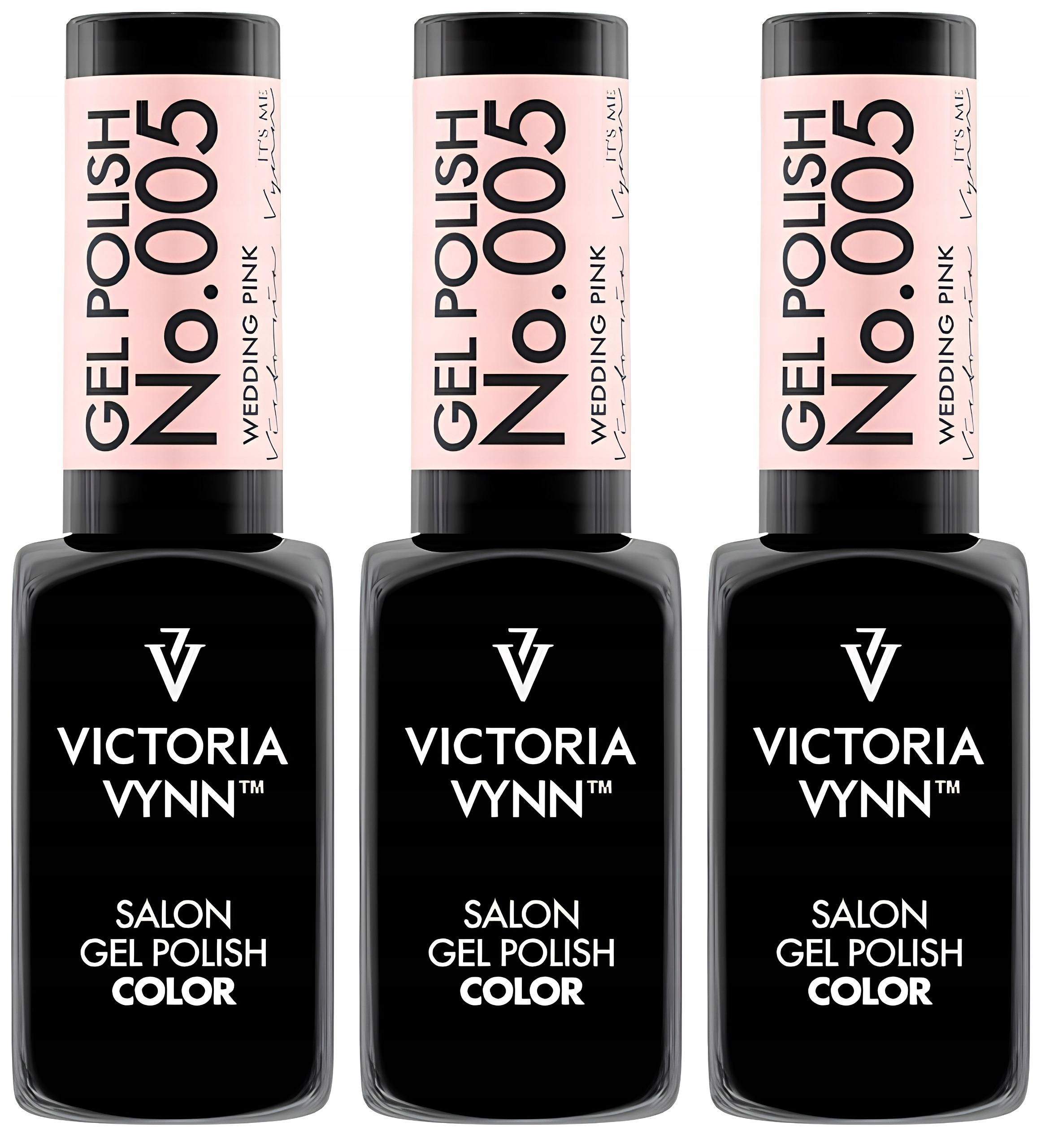 3 x Victoria Vynn Hybridní lak na nehty 005 Wedding Pink Světle růžový