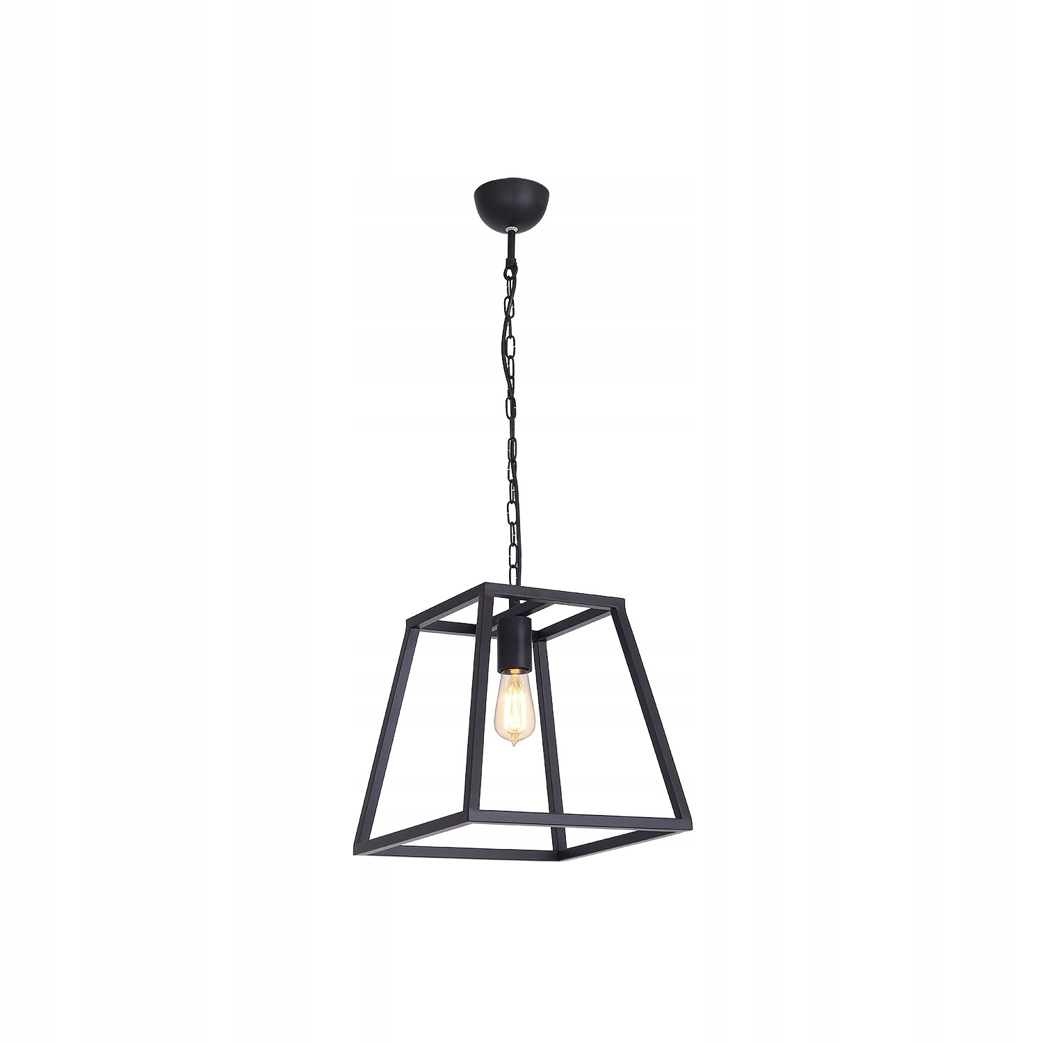Černá loftová závěsná lampa Luminex Frame 1 x E27