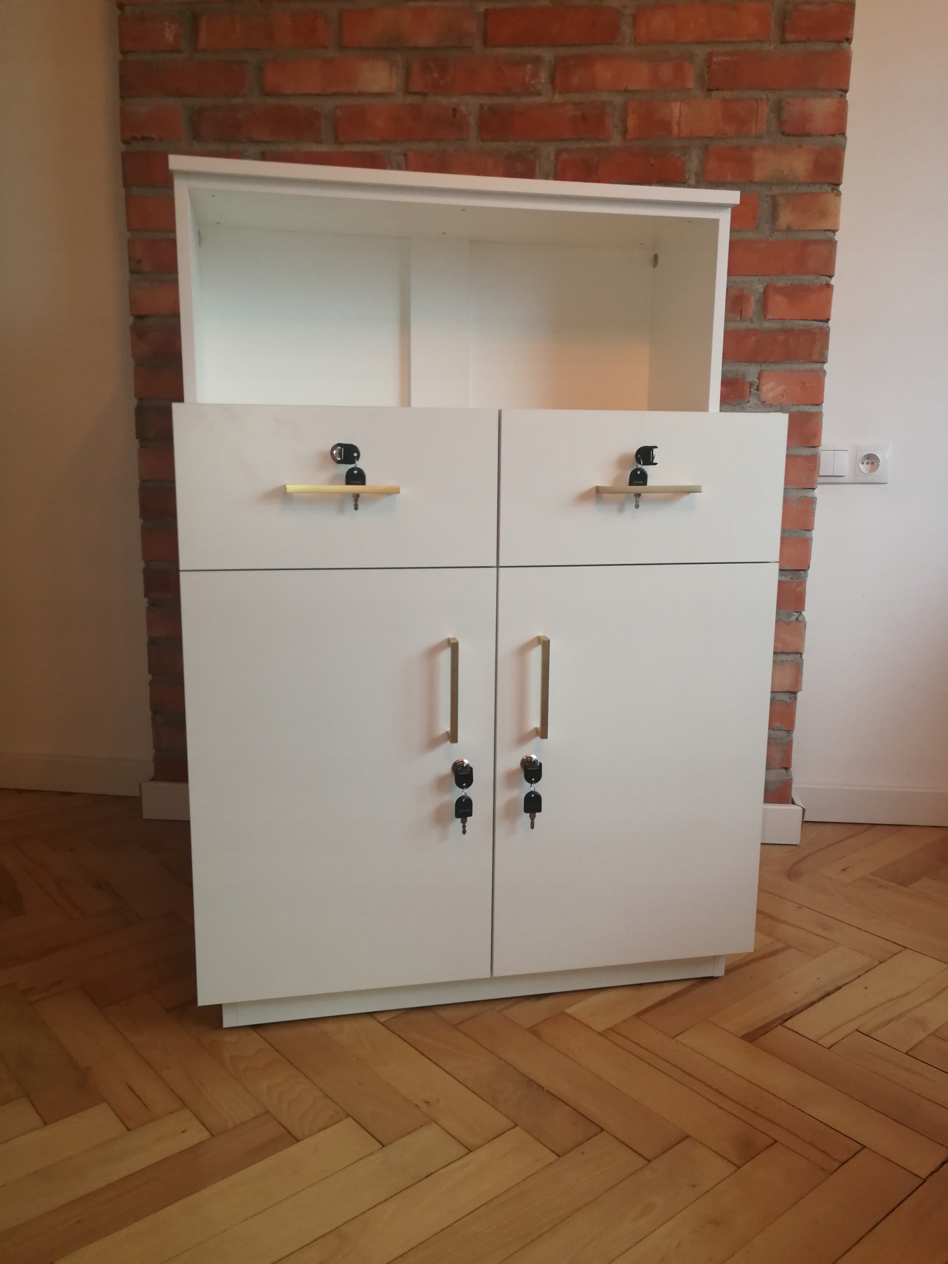 LADA RECEPCYJNA BIAŁA szer 80 cm Marka inna marka