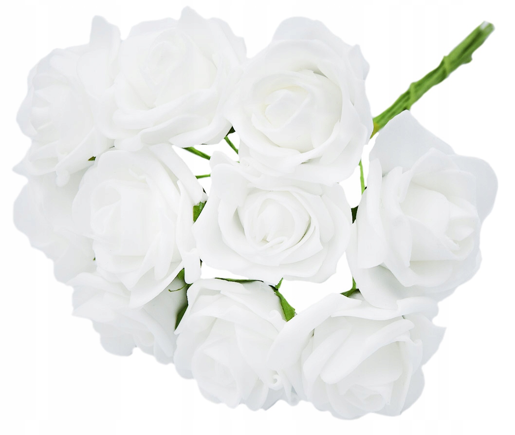 

Piankowe Różyczki Róże Kwiatki 10 Szt białe