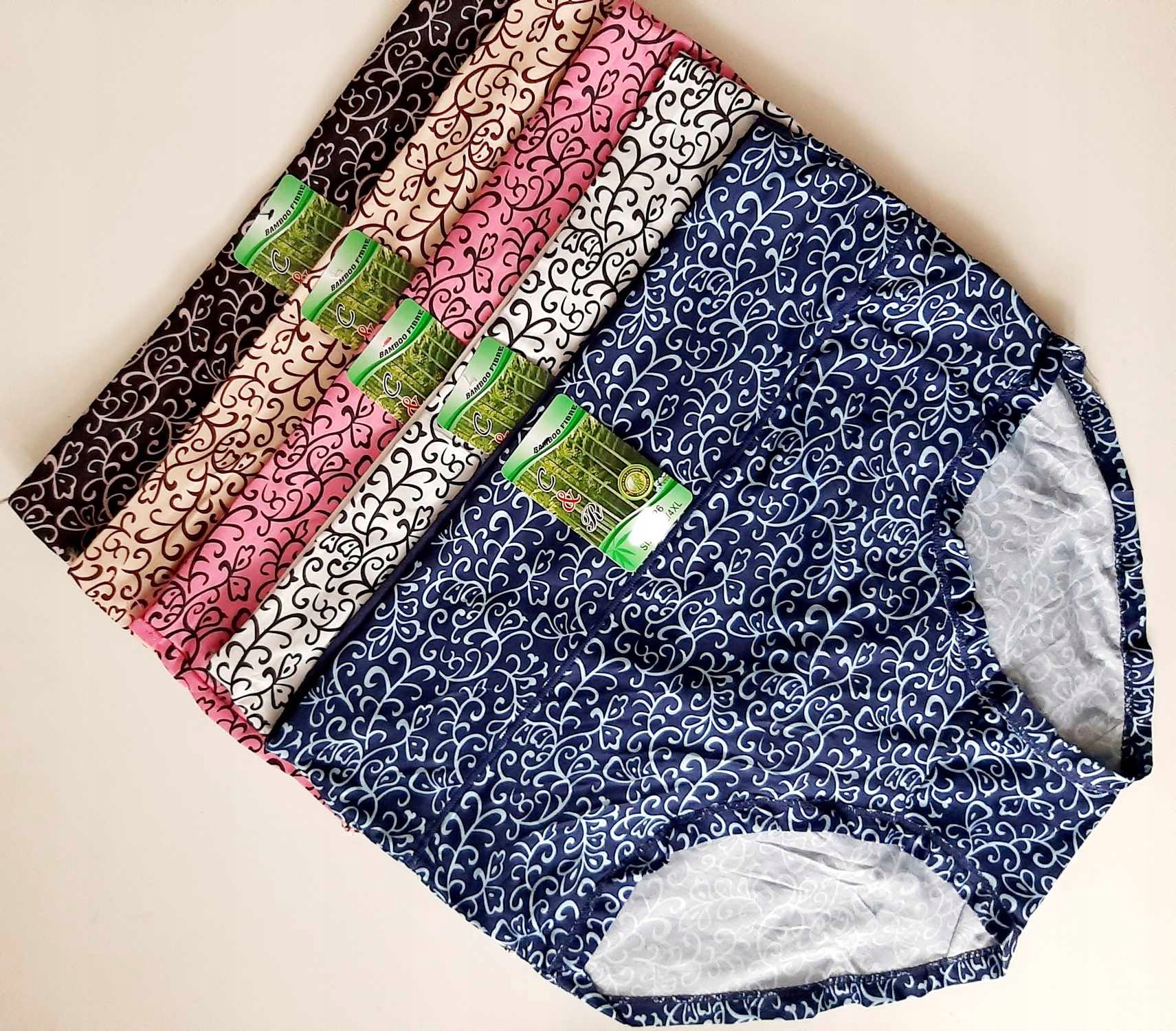 C&R majtki folkowe 4014 bambus 4XL WYSOKIE Rozmiar 4XL