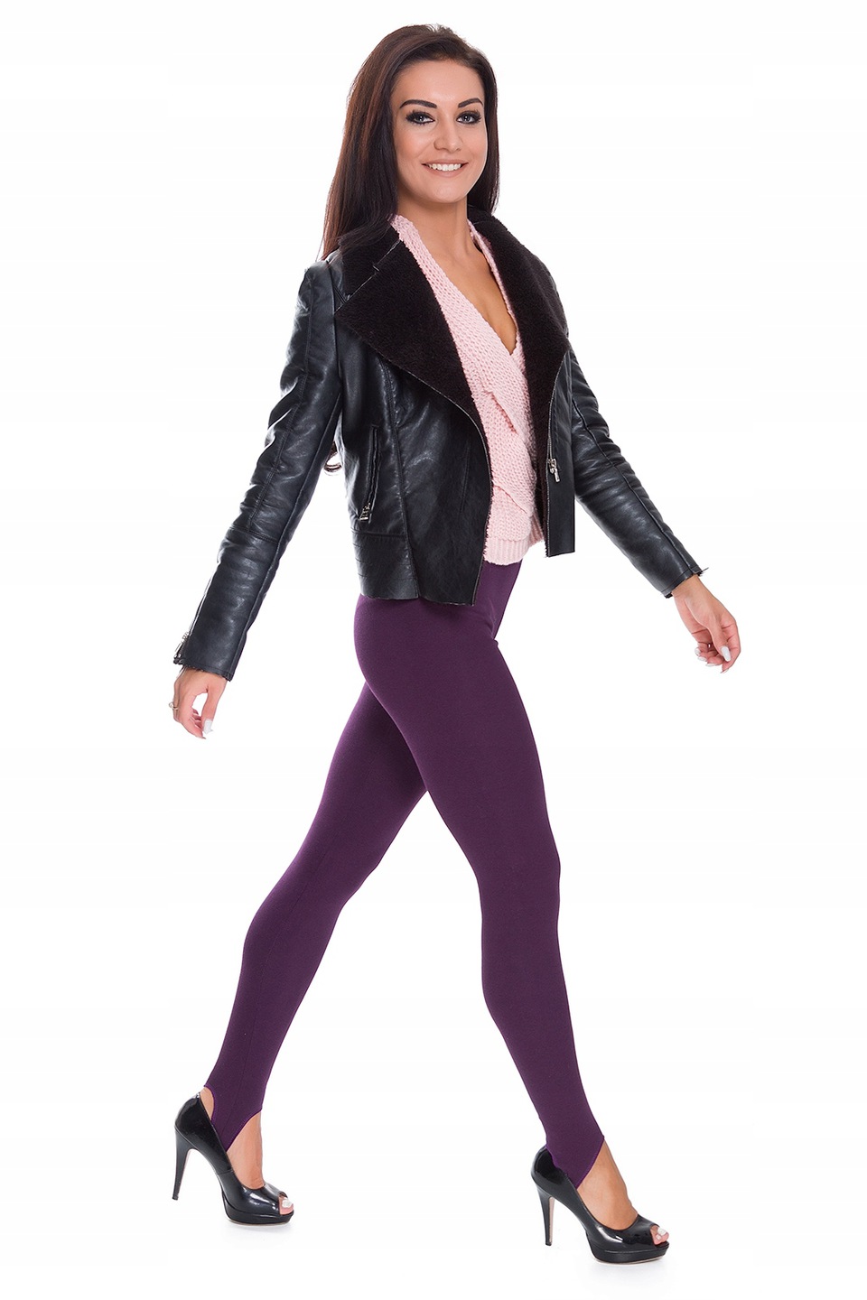 LEGGINSY OCIEPLANE ZIMOWE GETRY ZAPIĘTKA LS L