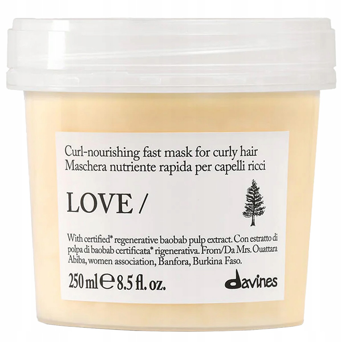 Davines Essential Haircare Love Curl vyživující maska pro kudrnaté vlasy 250