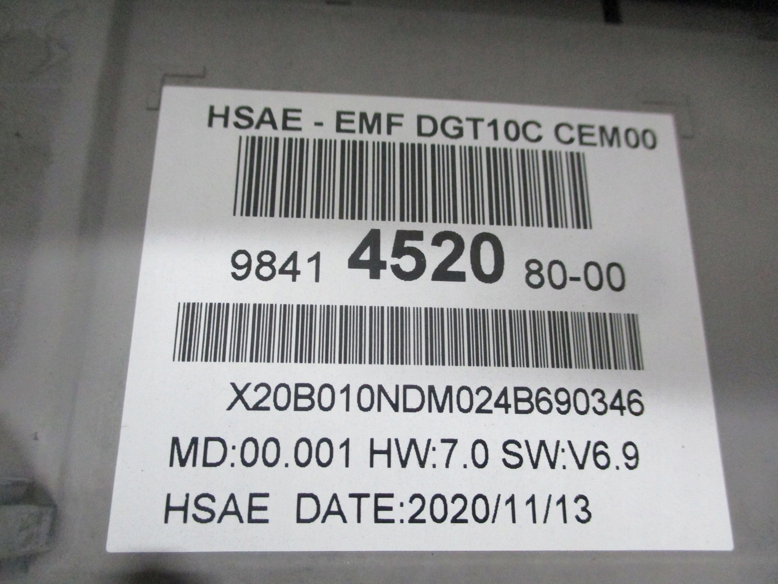 Display PEUGEOT 2008 II 9841452080