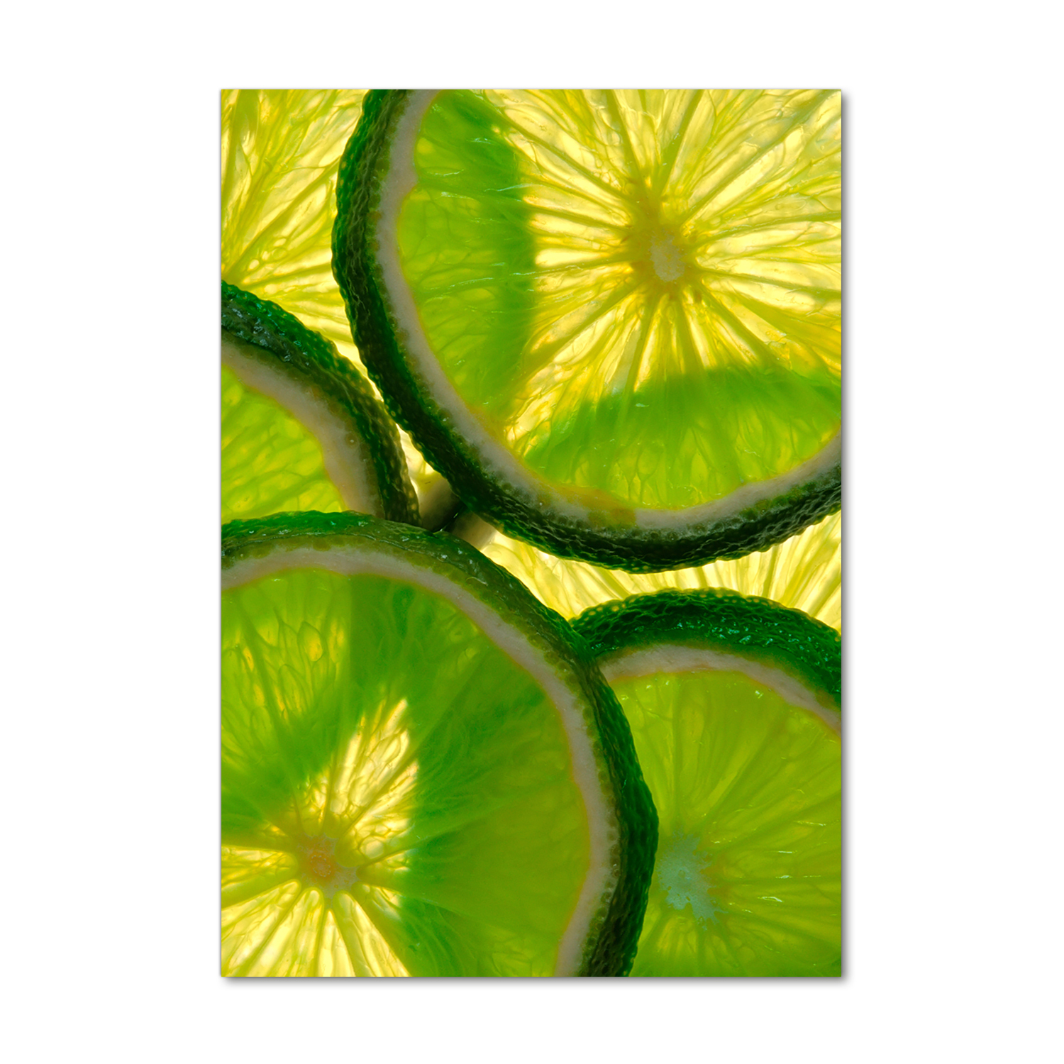 

Foto obraz szkło akrylowe Plastry limonki 70x100cm