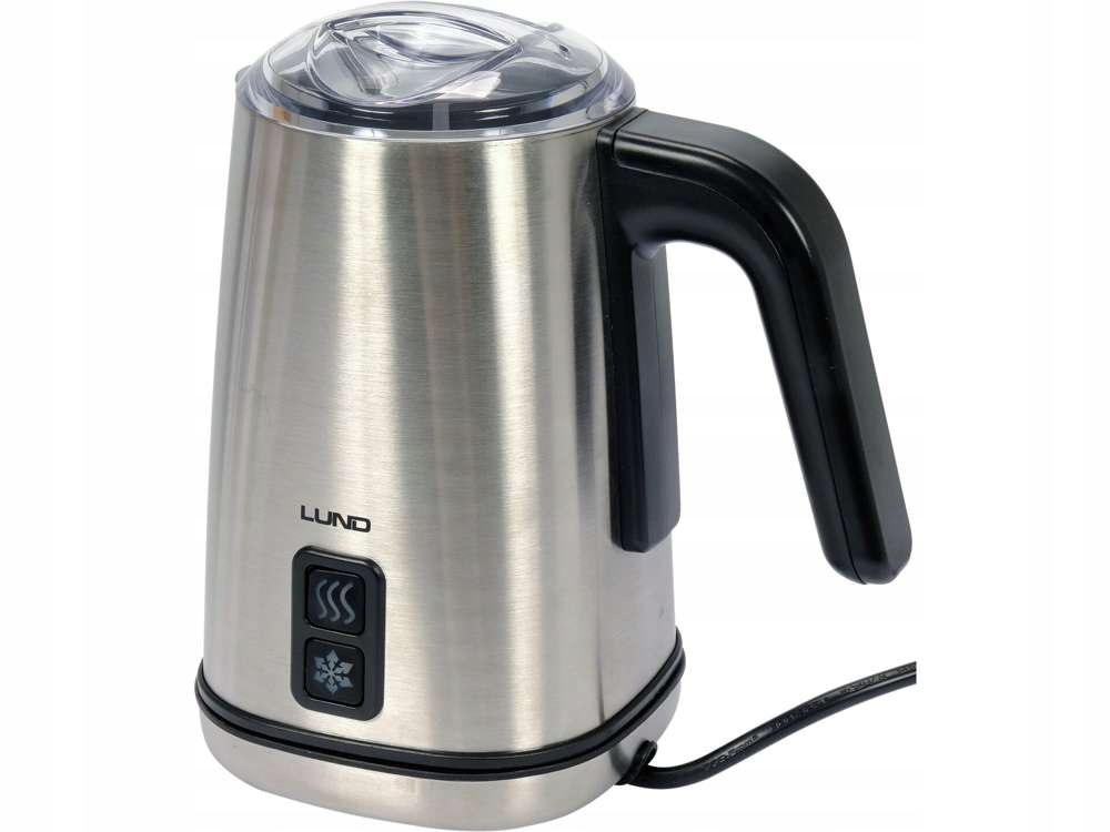 Spieniacz do mleka Lund 500W, stal nierdzewna, 3 funkcje, Led, 0.16l