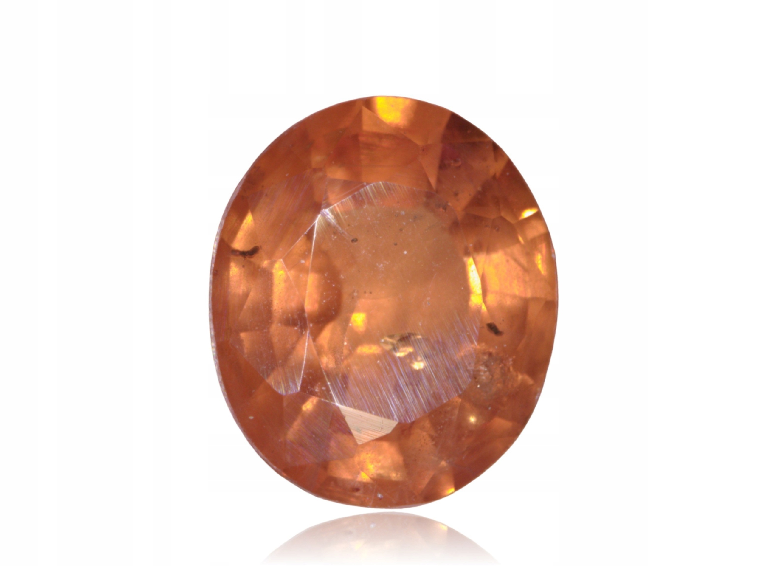 Safír 0.72ct Oranžový Ovál eCertifikát Wbd