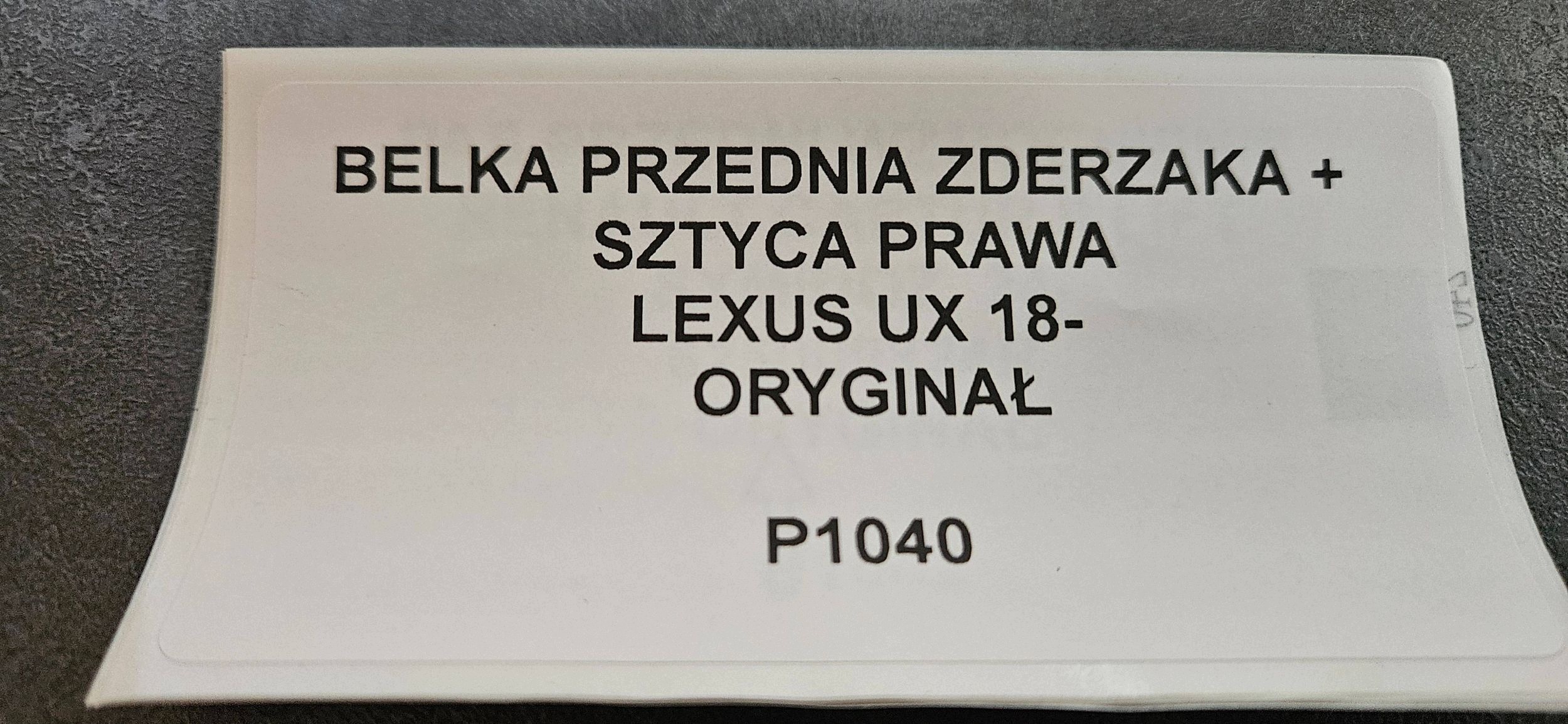 bumper support of the front +part right LEZXUS UX 18- original