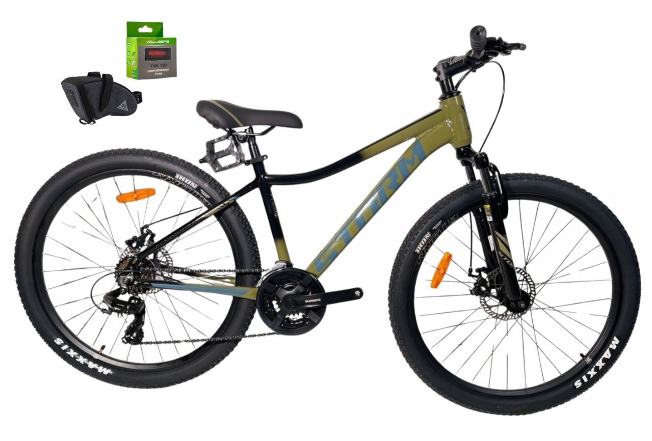 Rower 26 Storm Mtb Racer 1.0 2MD 3x7 al 15" oliwka czarny