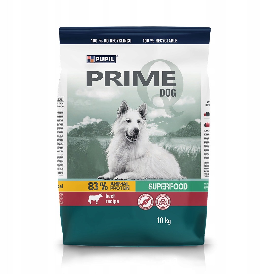 Levně Pupil Prime suché hovězí a zelenina pro psa 10 kg