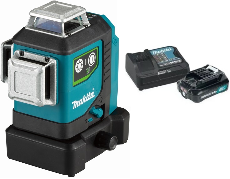Laser 360° Aku 10,8/12V Max Makita SK700GD akumulator i ładowarka