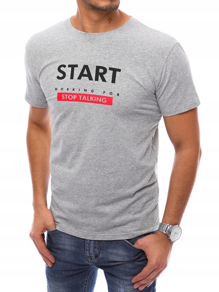 

Męska Koszulka T-shirt Z Nadrukiem roz. XXL
