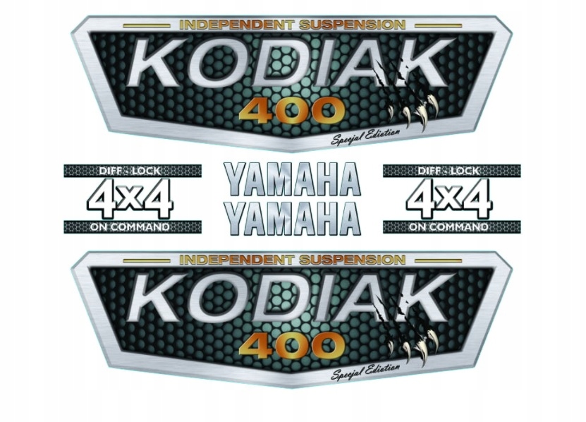 

Zestaw naklejek naklejki Yamaha Kodiak 400