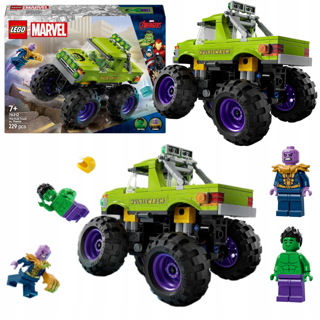 Lego Heroes Marvel 76312 Hulk Truck versus Thanos