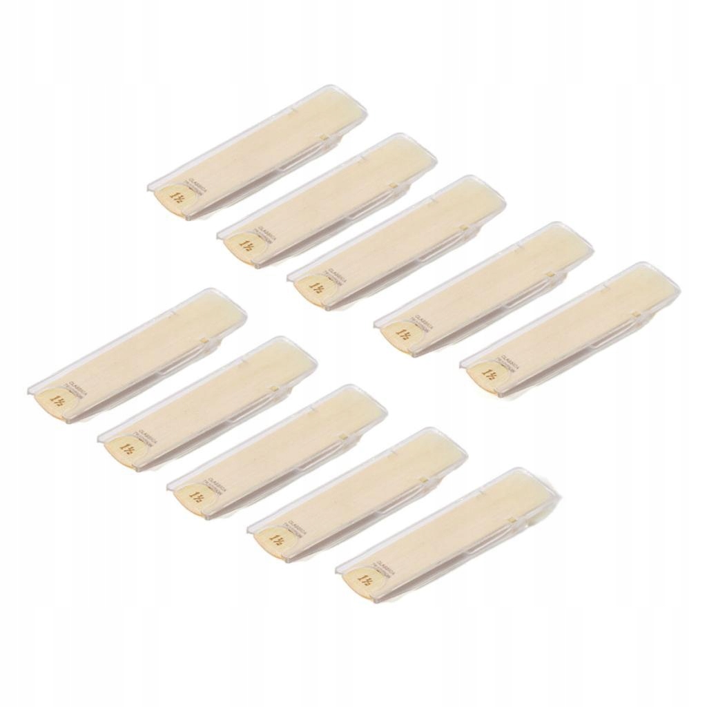 10 sztuk stroiki do klarnetu stroiki do saksofonu lekkie narzędzie do ćwiczeń twardość 1.5 Marka bez marki