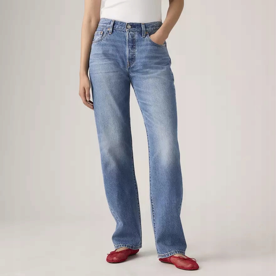 Levi's Dámské Džíny Mom Jeans Modré Oděrky Dlouhé 26/32 6FA