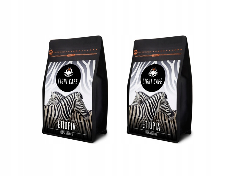 Kawa ziarnista Eight Cafe Etiopia Arabica 2 x 1kg (Rzemieślnicza)