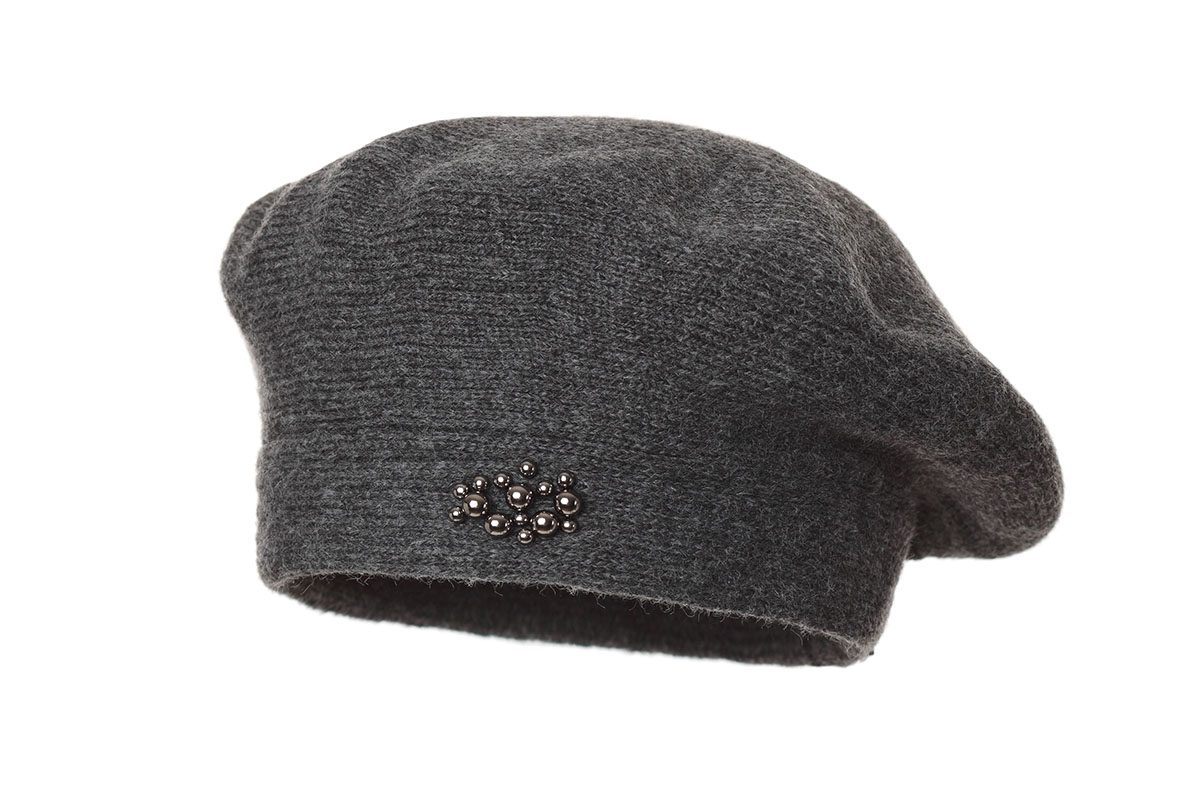 

Beret damski Lavinia Grafit Polski producent