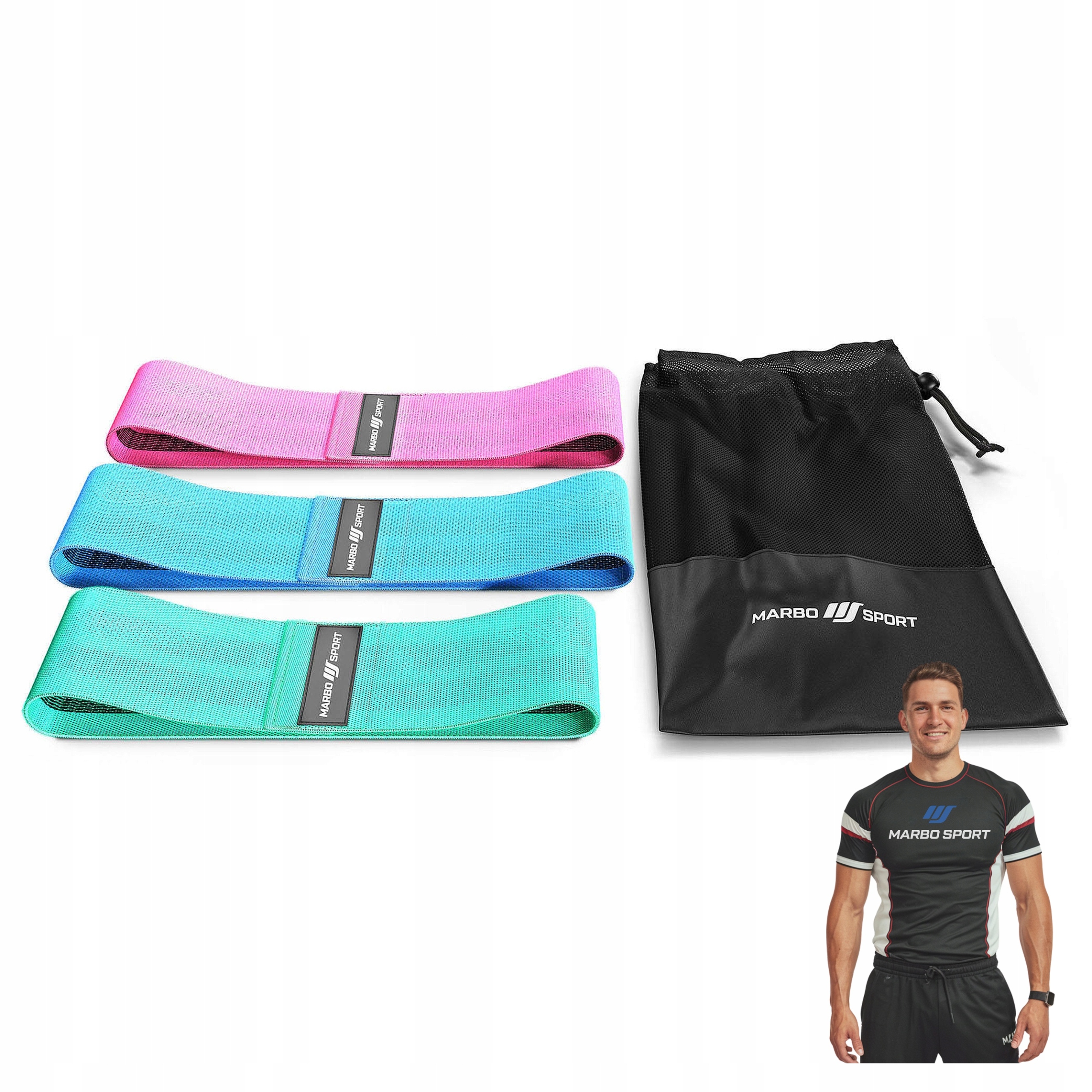 Sada 3 Látkových Odporových Pásků – Marbo Sport