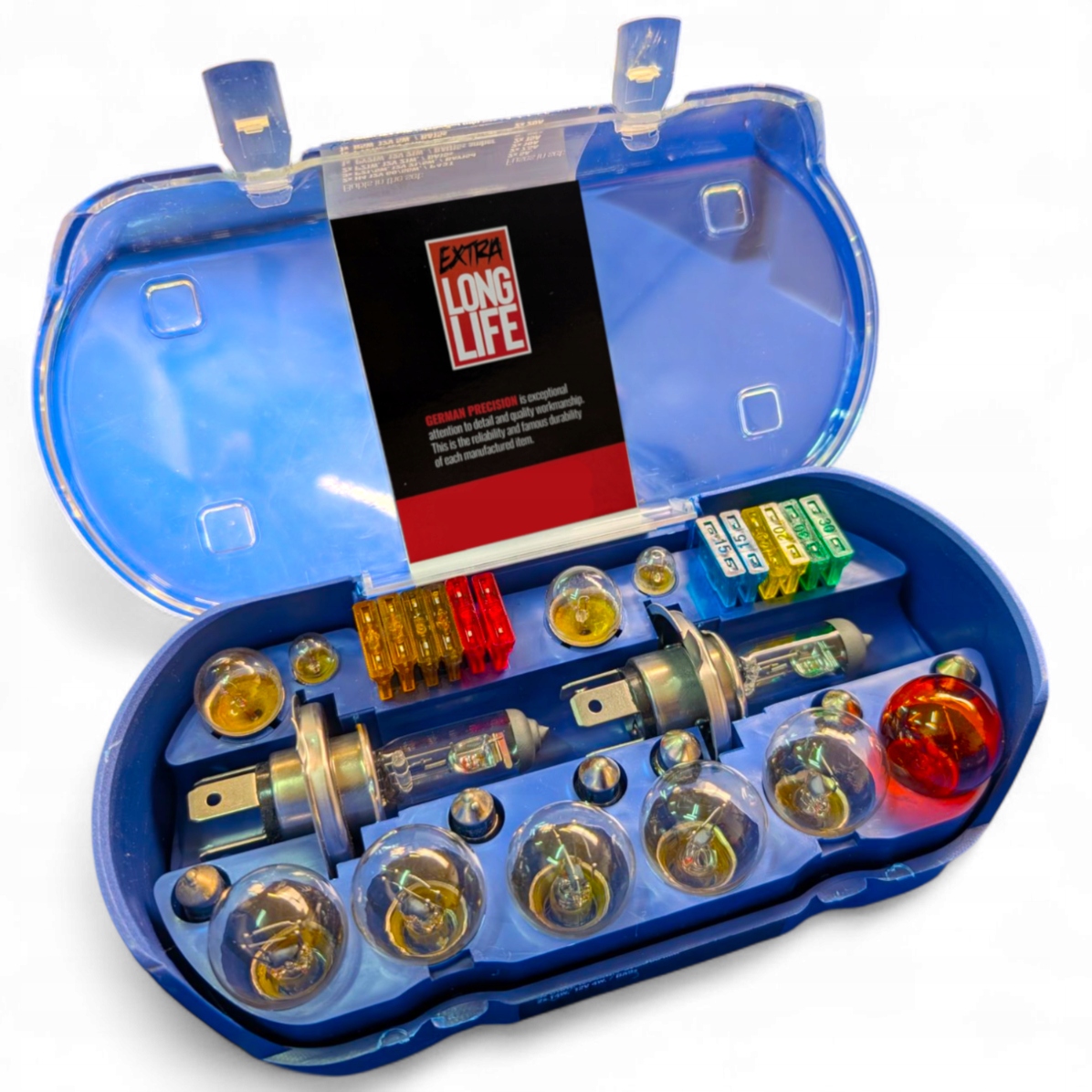 Żarówki H4 Zestaw Zasobnik Żarówek Zapasowych Bezpieczniki Long Life 30SZT,