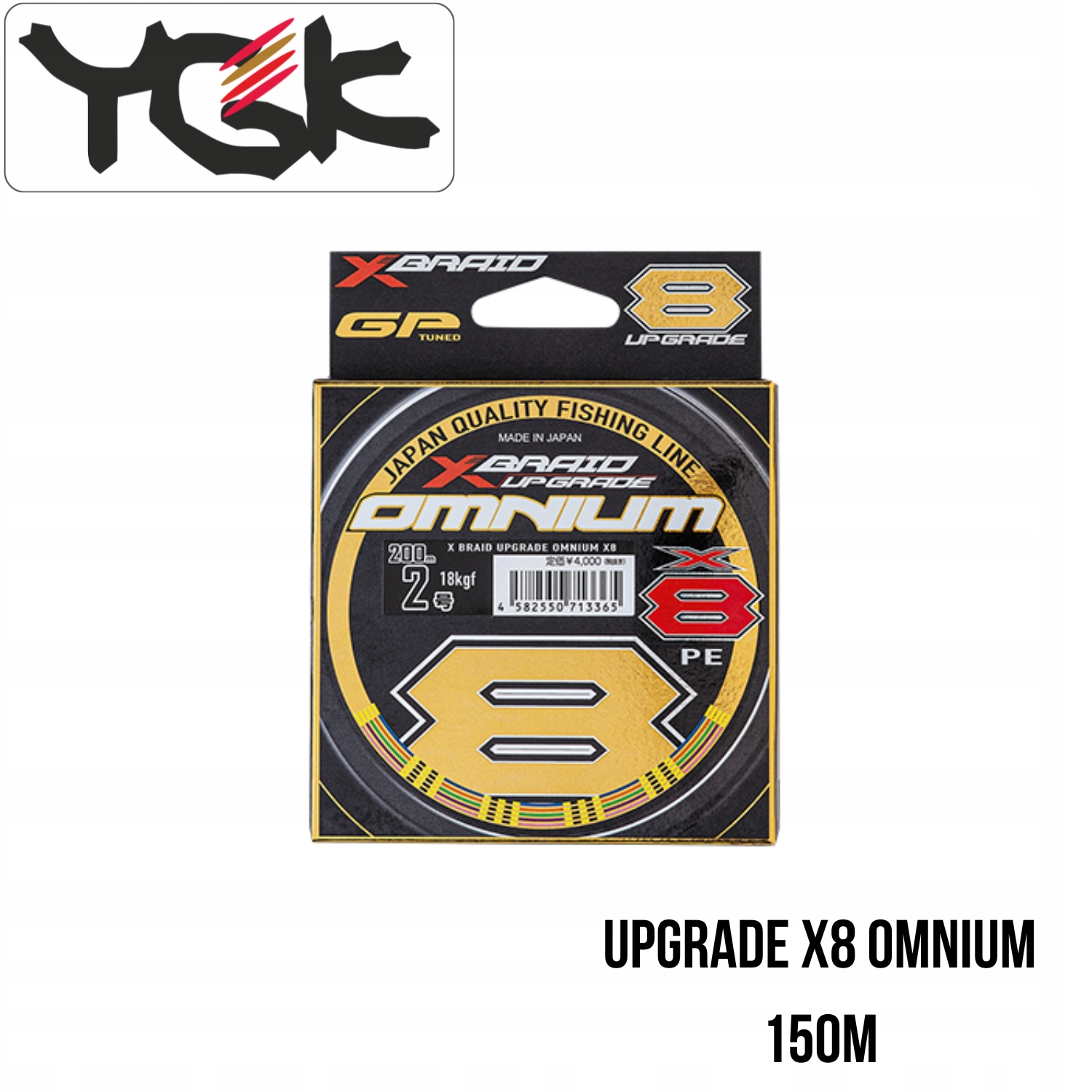 Plecionka Ygk X-braid Upgrade X8 Omnium #0.8/0.148mm/7.3lb/3.3kg (150 m)