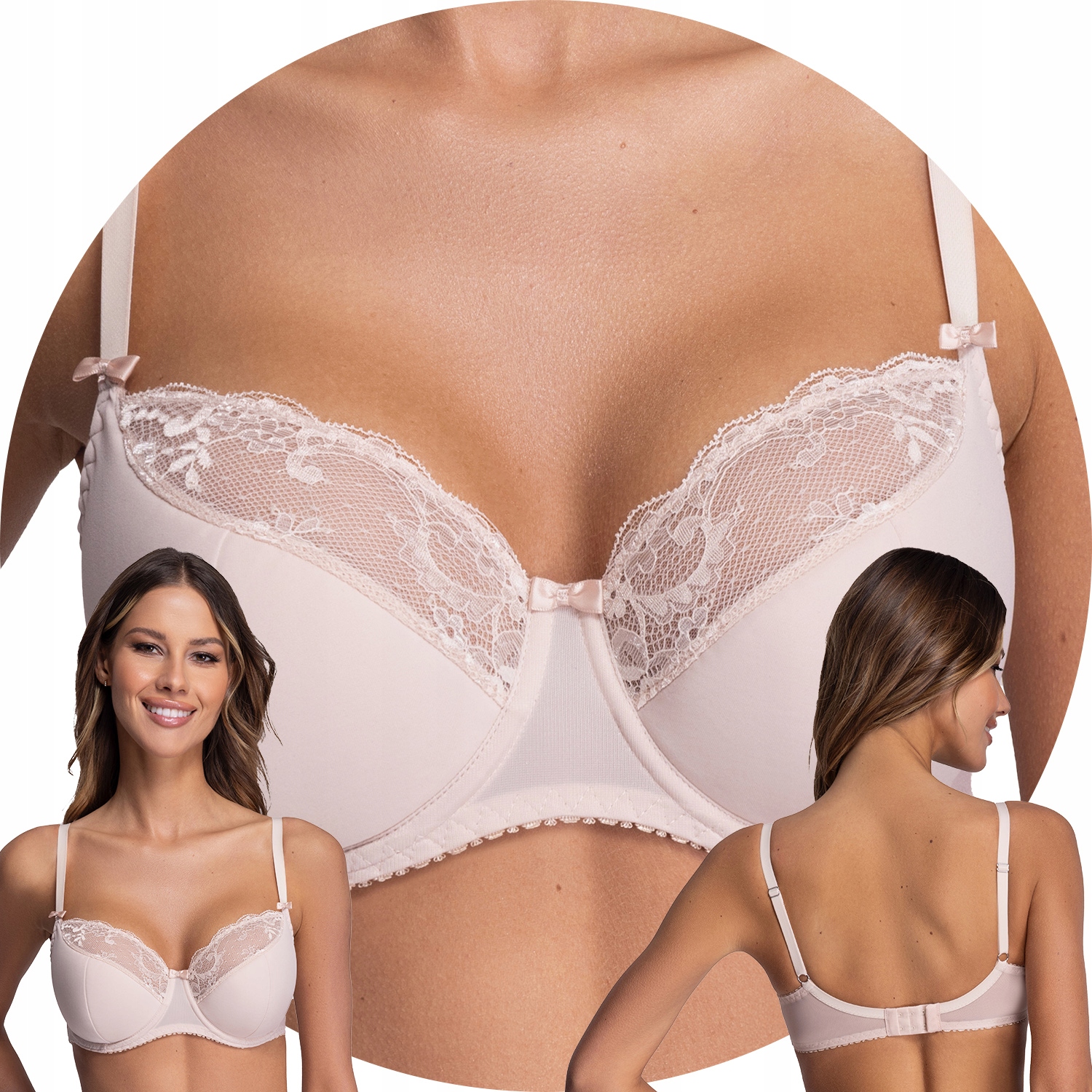 Ava 2110 Azalea Maxi béžová Polovyztužená podprsenka 75L Semi Soft