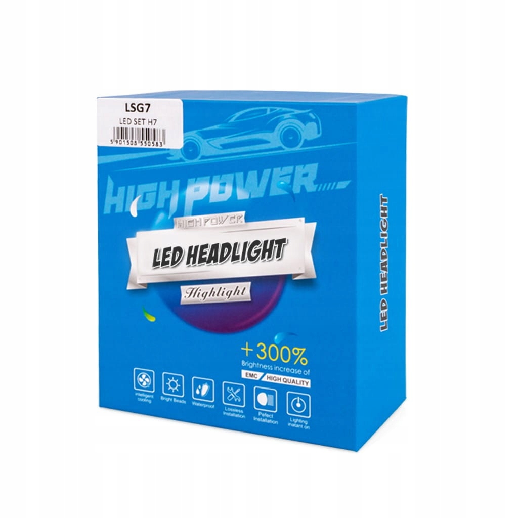 M-Tech Zestaw do konwersji LED LSG7 LED SET H7 EAN (GTIN) 5901508550583