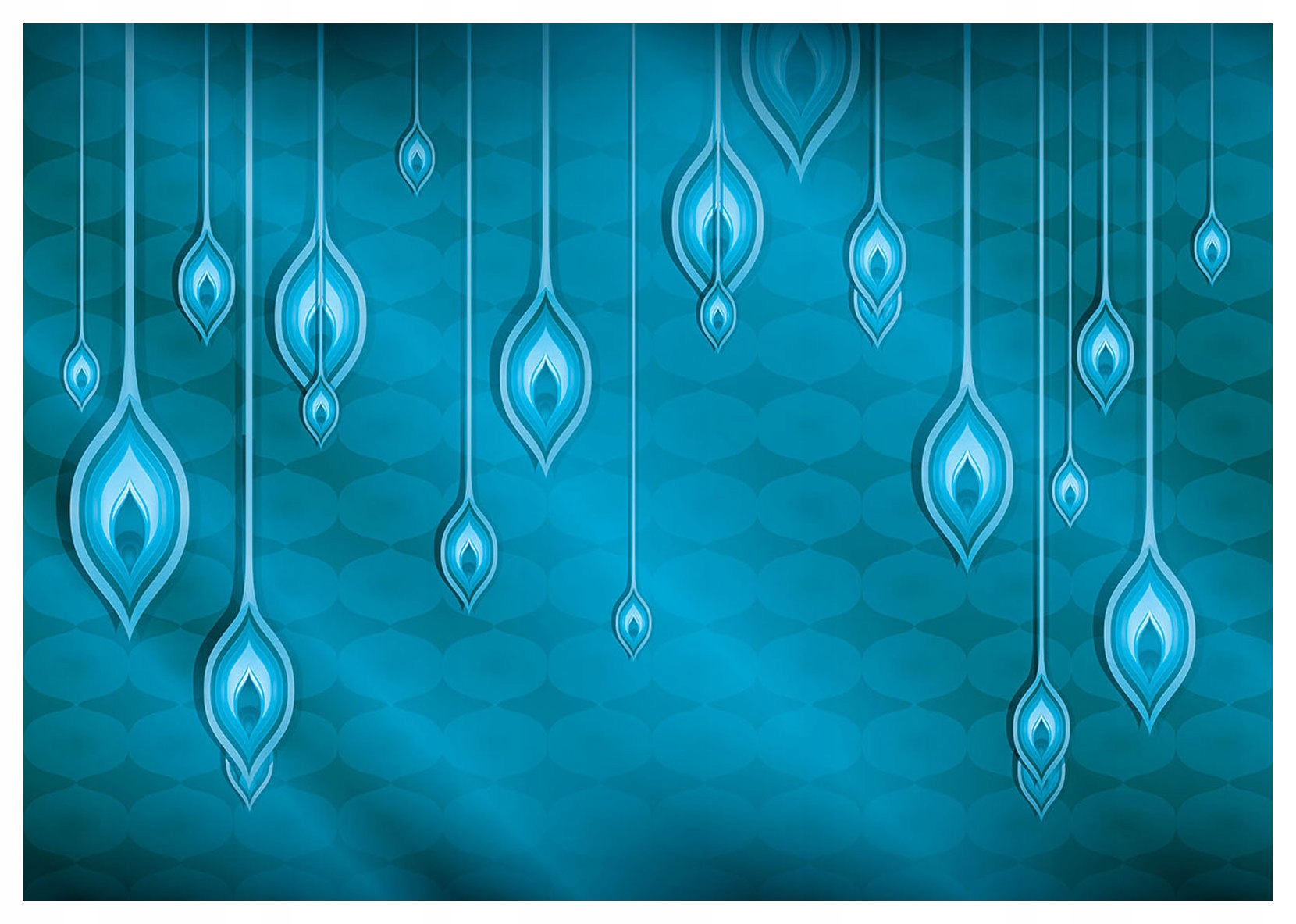 Fototapeta Abstraktní modrá elegance tekuté linie dekor 208x146 lepidlo