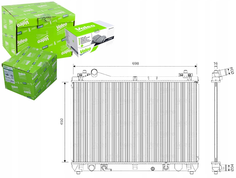 VALEO CHŁODNICA SILNIKA VAL, 701592