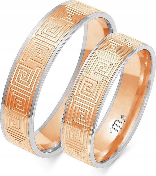 Prsten růžové zlato s gravírováním 585 vel. 17 18 19, kolekce unisex gravírování