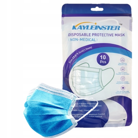 

Maska Ochronna 3 Warstwowa Chirurgiczna 10 Sztuk