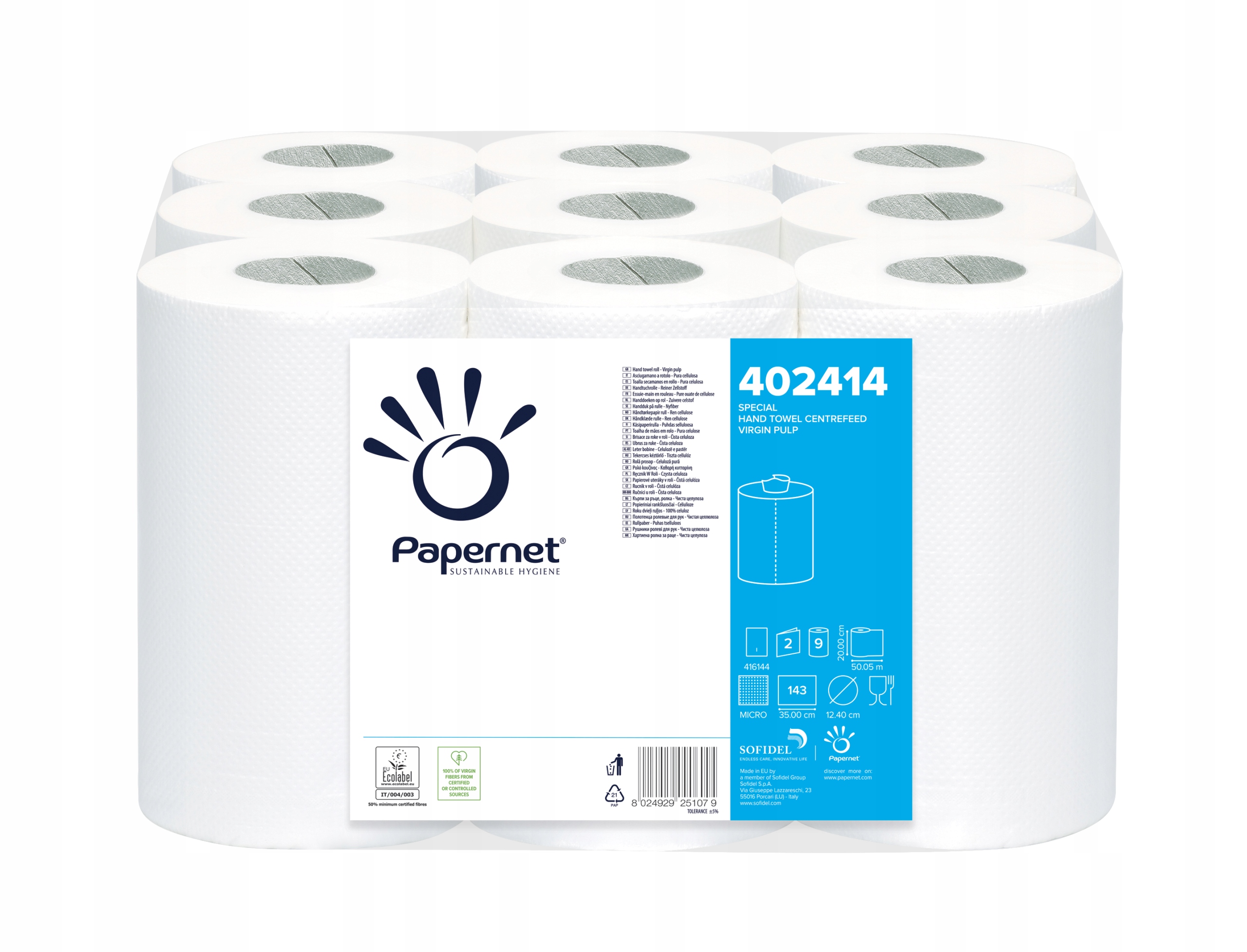 

Ręcznik S 2W Papernet 402414 Premium 52,5m 9 rolek