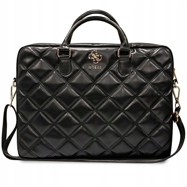 Guess Taška GUCB15ZPSQSSGK 16" čierna/čierna Quilted 4G