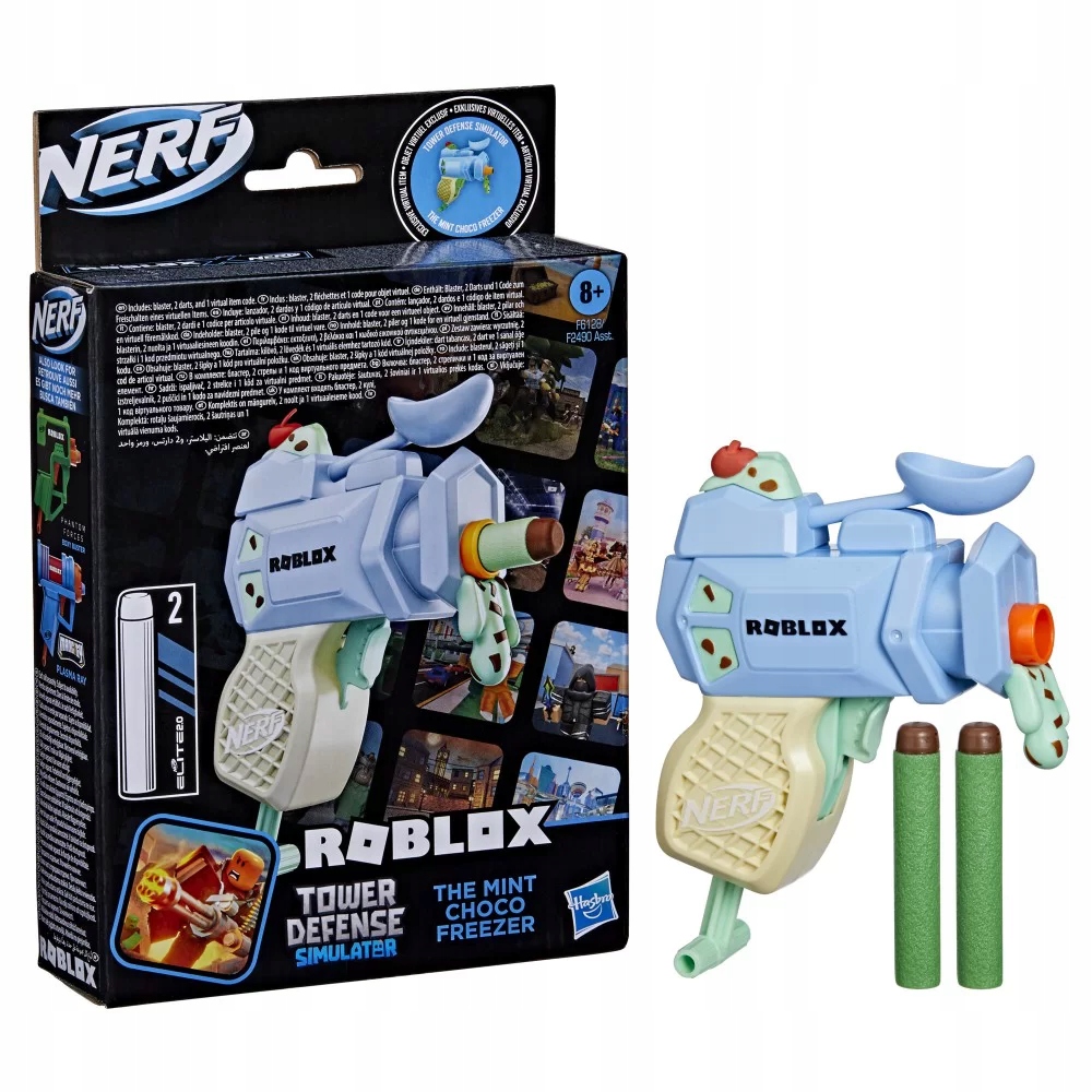 NERF F6128 WYRZUTNIA ROBLOX THE MINT CHOCO FREEZER