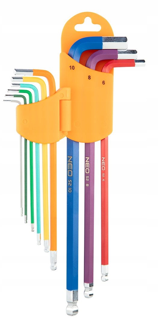 

Klucze Sześciokątne 1.5-10MM Kolorowe 09-512 Neo