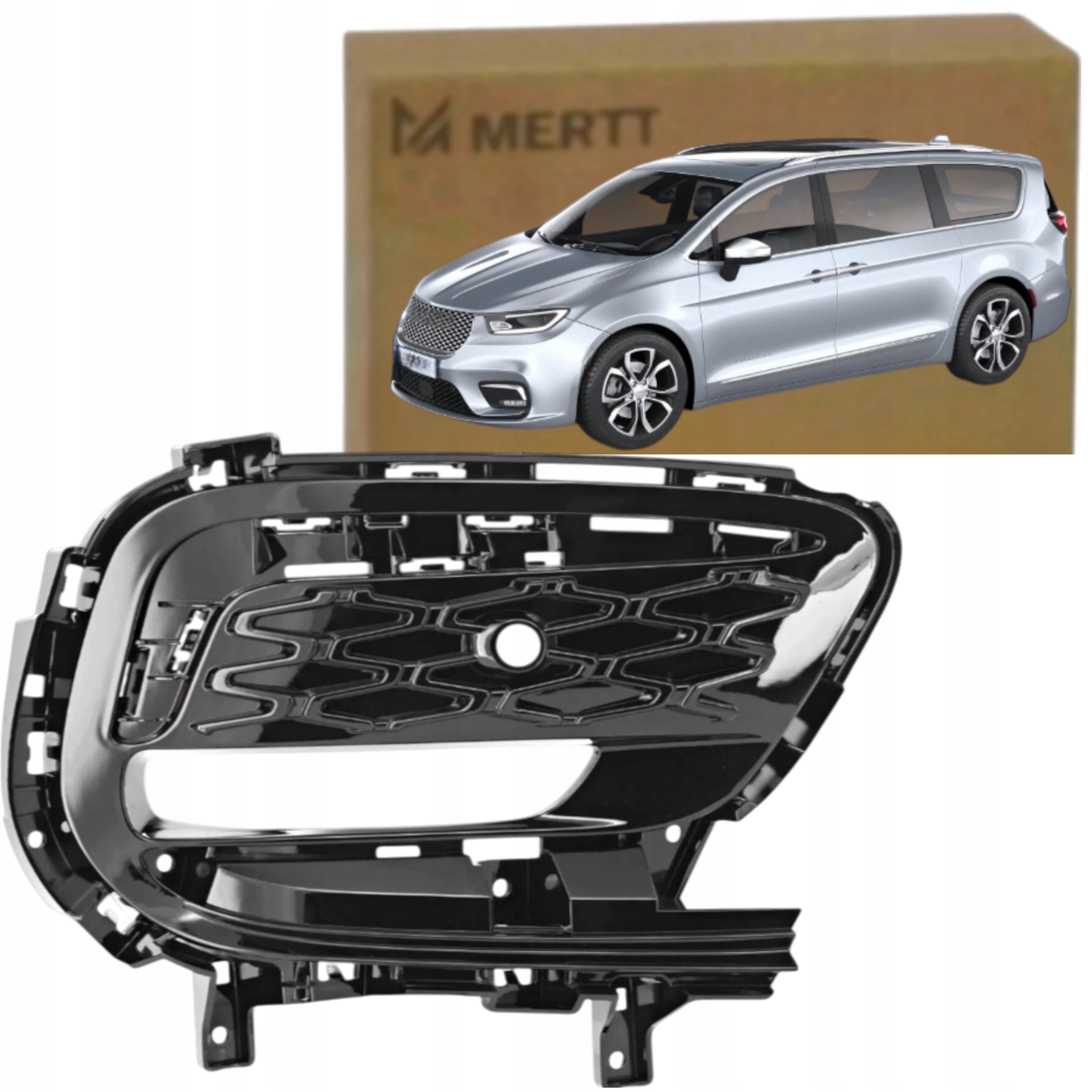 Chrysler Pacifica 2021- Atrapa Mřížka Rámeček Halogenu Pravá 6WF65DX8AB