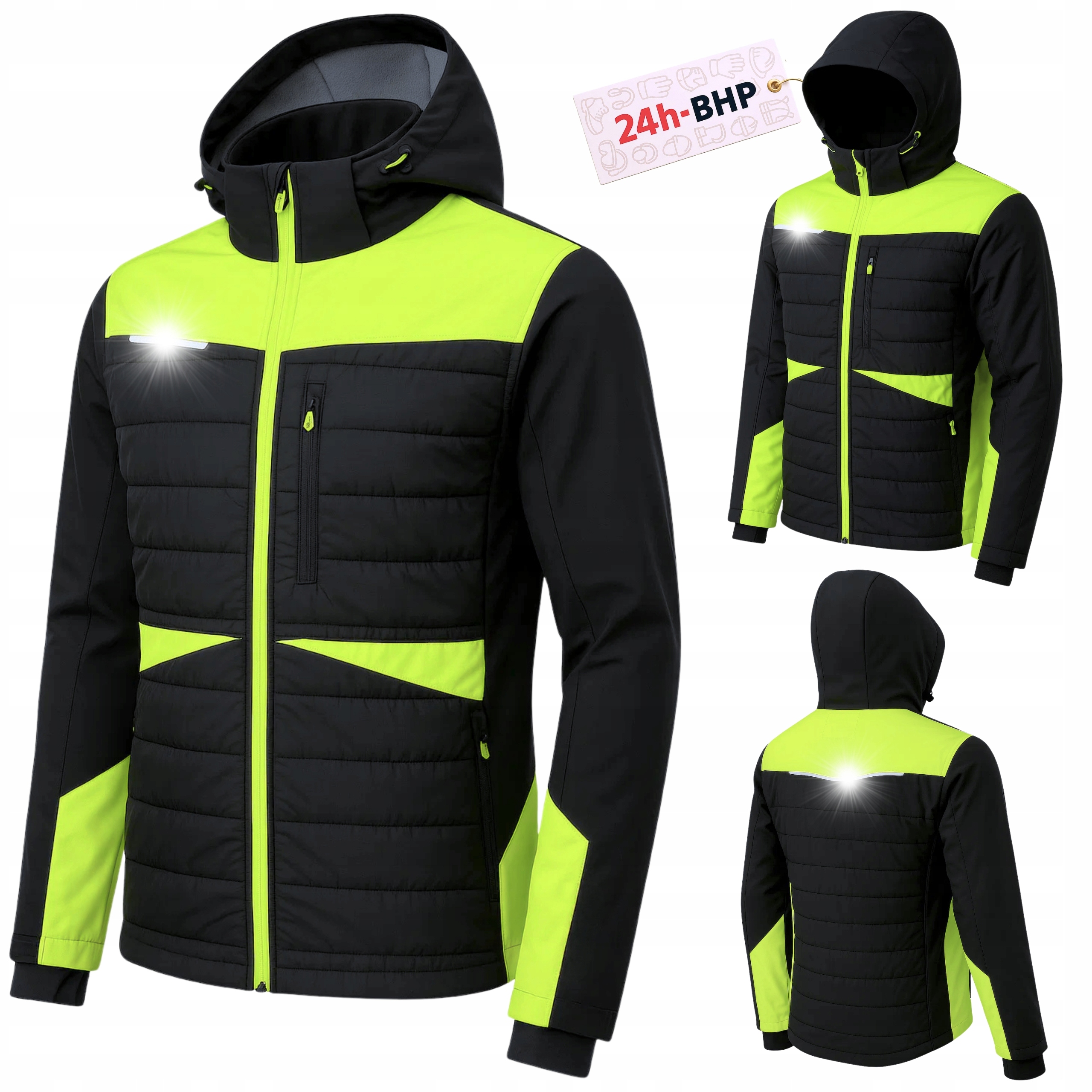 Pánská Zimní Pracovní bunda Mikina pracovní mikina Bozp Ochranná Softshellová