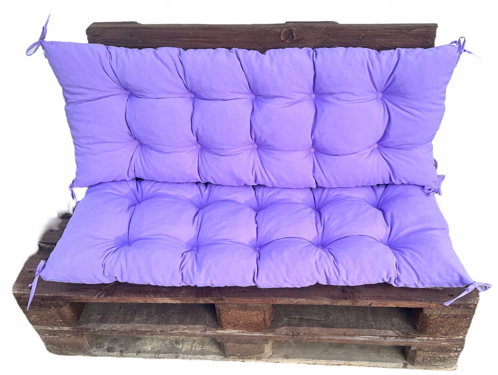 Polštáře Podušky Na Palety Euro zahradní nábytek z palet Komplet 120CM Fialová