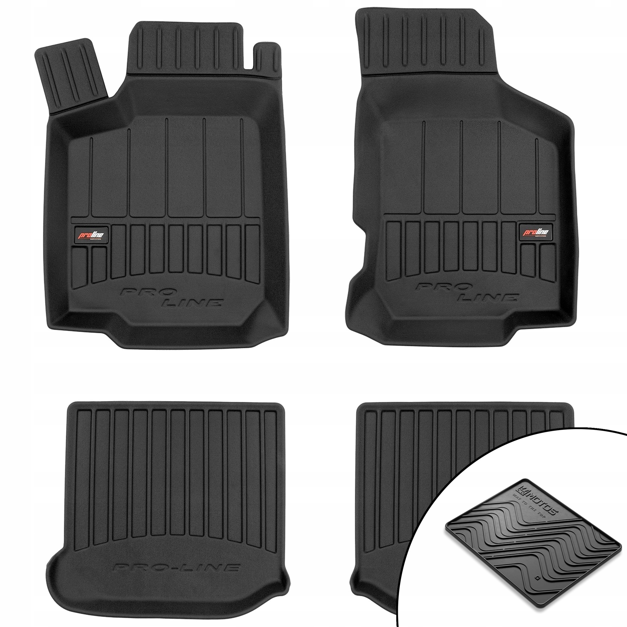 3D gumové koberce Volkswagen Golf IV 1997-2006 rohož bonus