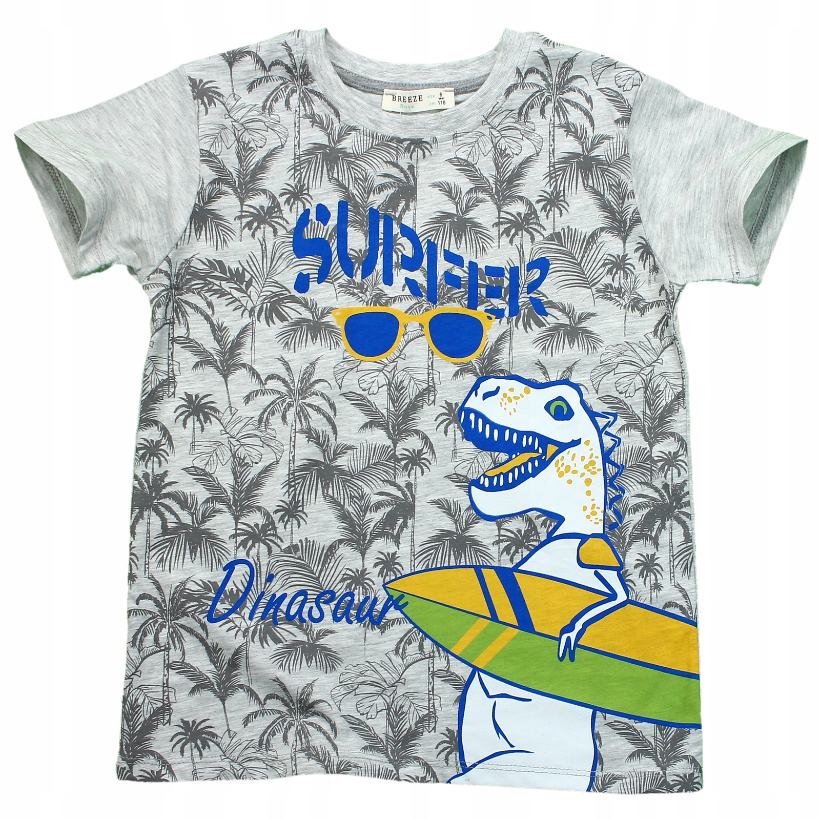 

Bluzka T-shirt Hawajski Dinozaur Bawełna 110