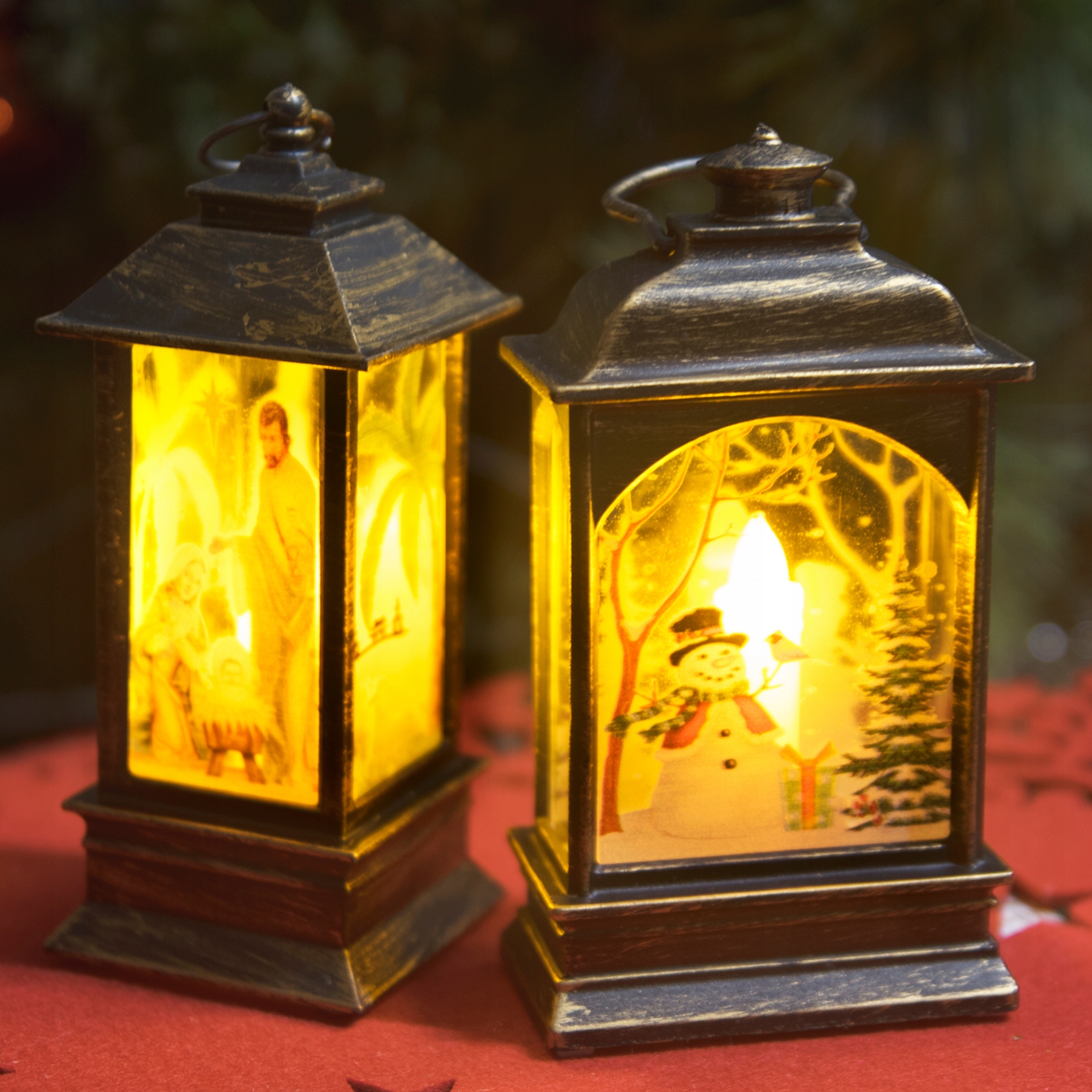 ŚWIĄTECZNA LATARENKA DEKORACJA LAMPION LED ŚWIĘTA Kod producenta 7152-BALWAN-W4